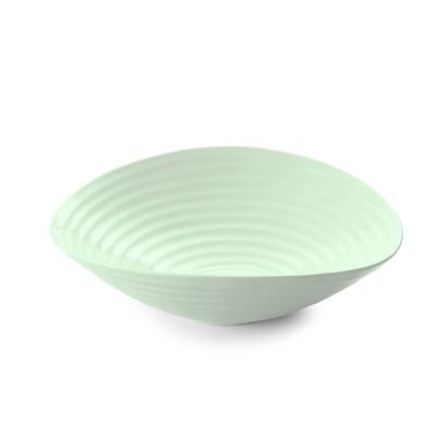 Portmeirion Sophie Conran Celadon Medium Salad Bowl | 11 Inch Serving Bowl for Salad, Pasta, and Fruit | Made from Fine Porcelain | Dishwasher and Microwave Safe