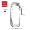 Bormioli Rocco Gelo Jug with Red Lid, 41-Ounce view 2