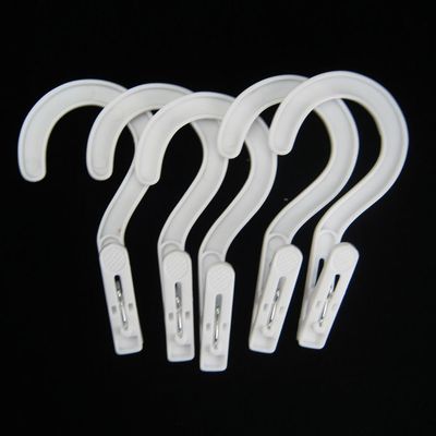 10 Laundry Hooks Clothes Pins Hanging Clips Plastic Hanger Home Travel Portable, Variable