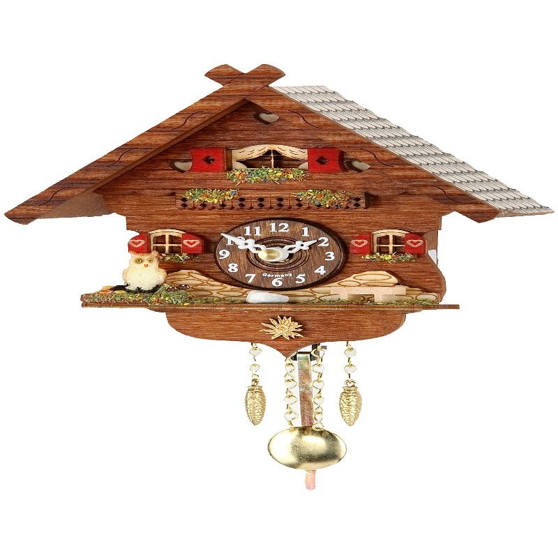 Trenkle Kuckulino Black Forest Clock with Quartz Movement and Cuckoo Chime TU 2043 PQ