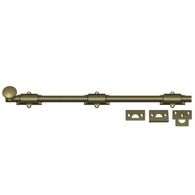 Deltana 18SB5 HD Solid Brass 18-Inch Surface Bolt