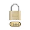 Master Lock Padlock, Set Your Own Letter Combination Lock, 2 in. Wide, 175DWD, 1- inch, Tan view 1