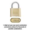 Master Lock Padlock, Set Your Own Letter Combination Lock, 2 in. Wide, 175DWD, 1- inch, Tan view 3