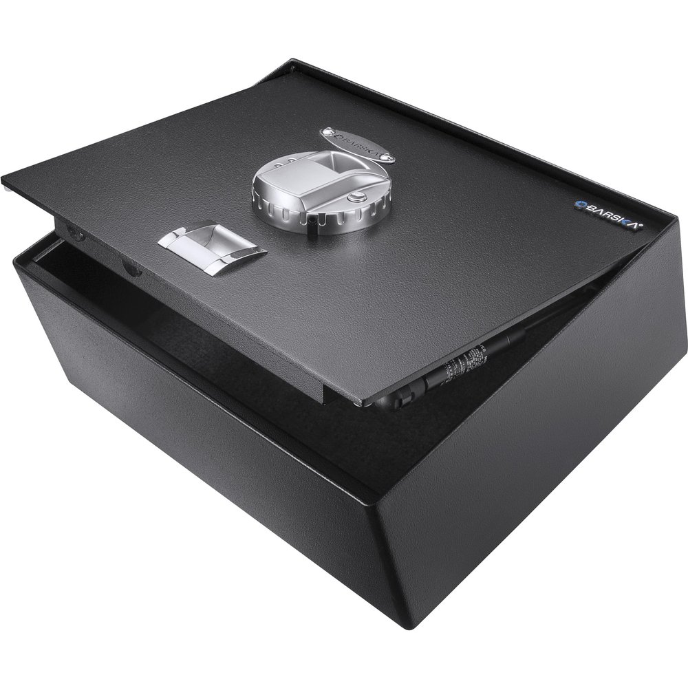 Barska AX11556 Biometric Fingerprint Top Opening Security Drawer Safe Box 0.23 Cubic Ft, Multi, One Size