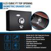 Barska AX11556 Biometric Fingerprint Top Opening Security Drawer Safe Box 0.23 Cubic Ft, Multi, One Size view 3