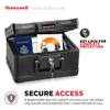 Honeywell Safes & Door Locks - Small Safe Box Chest for Home - Fireproof Safe Holds #10 Envelopes, USB Flash - Strong ABS Plastic - Document, Money Safe with Key Lock System - 0.15 CU, Black - 1101 view 4