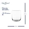 Luigi Bormioli Sublime 15.25 Oz Double Old Fashioned Glasses, Set of 4 - Made in Italy, Whiskey Glassware with Minimalist Design - Durable SON.hyx Drinkware for Cocktails, Spirits, Water, Juice view 2
