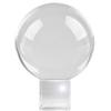Amlong Crystal Meditation K9 Crystal Ball 3.25 inch (80mm) Diameter for Photography, Lensball, Decorative Ball with Free Crystal Stand and Gift Box, Clear view 1