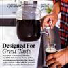 Willow & Everett Cold Brew Coffee & Iced-Tea Maker Pitcher, 1 Gal Glass Dispenser w/Metal Spigot & Mesh Filter Iced Coffee & Sun Tea Brewing System view 4