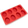 Freshware 8-Cavity Oval Silicone Mold for Soap, Cake, Bread, Cupcake, Cheesecake, Cornbread, Muffin, Brownie, and More view 2