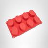 Freshware 8-Cavity Oval Silicone Mold for Soap, Cake, Bread, Cupcake, Cheesecake, Cornbread, Muffin, Brownie, and More view 4