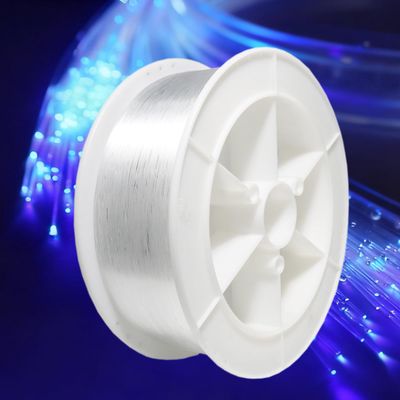 AMKI Plastic 0.04in/1mm Diameter 4921ft(1500Meter) PMMA Fiber Optic Roll End Glow Cable for All Kind Led Star Ceiling Light Kit