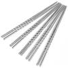 Happy Sales HSCSS4, 10 Pc Chopstick Stainless Steel Chopsticks 5 Pairs spiral view 2