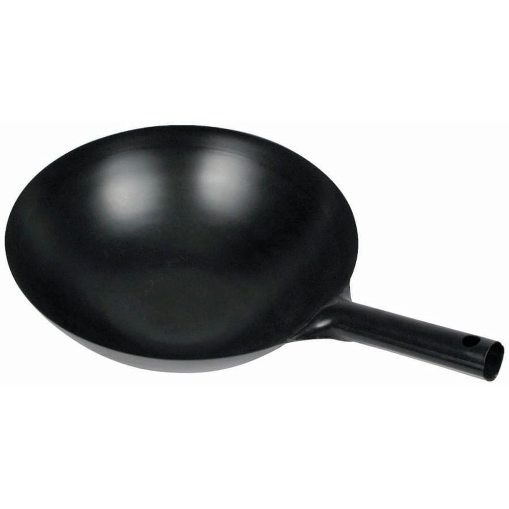 Winco Chinese Wok with Integral Handle, 14-Inch, Black