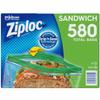 Ziploc Easy Open Tabs Sandwich Bags 580, 145 Count (Pack of 4) view 1