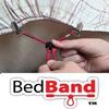 Bed Band Not Made in China. 100% USA Worker Assembled.. Bed Sheet Holder, Gripper, Suspender and Strap. Smooth any Sheets on any Bed. Sleep Better. Patented.,Black,1 Pack (4 Bands) view 2