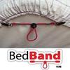 Bed Band Not Made in China. 100% USA Worker Assembled.. Bed Sheet Holder, Gripper, Suspender and Strap. Smooth any Sheets on any Bed. Sleep Better. Patented.,Black,1 Pack (4 Bands) view 3