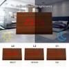 GEARONIC Digital Alarm Clock Wooden Alarm Clock Wood Modern Triangle Alarm Digital Desk Clock, Displays Time Date Temperature Calendar Wood Made Electric Clocks for Bedroom, Bedside - Brown view 4