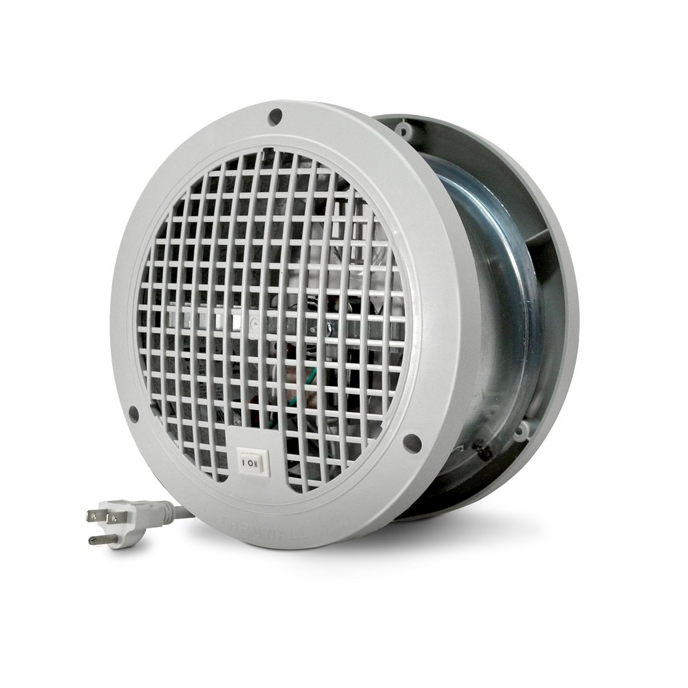 Suncourt ThruWall Room-to-Room Transfer Fan  Quiet Through Wall Vent Fan Improves Air Circulation Between Rooms 200-440 Sq. Ft. | 10 Power Cord, 2-Speed (TW108)