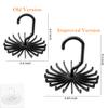 IPOW 2 Pack Updated Twirl Tie Rack Belt Hanger Holder Hook for Closet Organizer Storage view 3