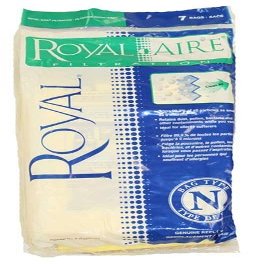 Royal Type N 3-JSO370-001 Dual Motor Upright Vacuum Bags - 7 pack - Genuine