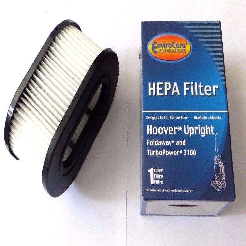 EnviroCare Replacement HEPA Filtration Vacuum Cleaner Filters Designed to Fit Hoover Fold Away Turbo Power 3100 HEPA Pleated Filter, Upright, Bageless, Widepath Vacuum Cleaners 1 Filter