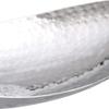 Elegance Hammered 14-1/2 by 8-Inch Stainless Steel Oval Fruit Bowl view 3