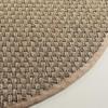 SAFAVIEH Natural Fiber Collection Runner Rug - 2'6" x 6', Natural & Beige, Seagrass, Basketweave Pattern with Border (NF114A) view 4