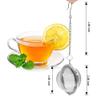 Fu Store 2pcs Stainless Steel Mesh Tea Ball 2.1 Inch Tea Strainers Teas Infuser Strainer Filters for Teas view 2