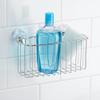 iDesign Reo Metal Power Lock Suction Rack for Bathroom, Kitchen Use view 2