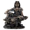 7 Inch Bronze Water and Moon Kuan Yin Buddhism Statue Figurine view 1