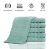 Classic Turkish Towels CTT Luxurious 100% Turkish Cotton Washcloths 6 Pack, Highly Absorbent & Quick Dry, Face Towels Wash Cloths for Hotel, Spa & Gym | 13"x13" (Spa Green) view 4