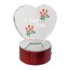 BANBERRY DESIGNS I Love You Etched in a Heart on LED Base - Color-Changing Lights - Love Gift for Mom, Wife, Husband Boyfriend Girlfriend - Measures 4" X 3" view 1