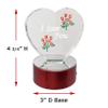 BANBERRY DESIGNS I Love You Etched in a Heart on LED Base - Color-Changing Lights - Love Gift for Mom, Wife, Husband Boyfriend Girlfriend - Measures 4" X 3" view 3