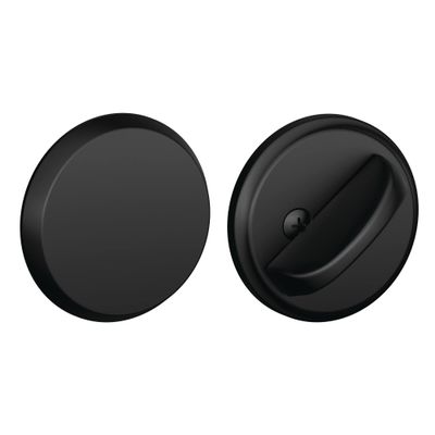 Schlage B81 622 Deadbolt with Standard Trim, Non-Keyed One Sided Deadbolt, Highest Residential Security, Matte Black