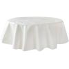 Benson Mills Deluxe Heavy Duty Vinyl Table Pad, Premium Table Protector, Waterproof with Flannel Backing, Quilted Design and Customizable (Off-White, 70" Round) view 1