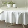 Benson Mills Deluxe Heavy Duty Vinyl Table Pad, Premium Table Protector, Waterproof with Flannel Backing, Quilted Design and Customizable (Off-White, 70" Round) view 4