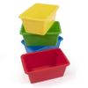 Humble Crew Toy Storage Bins for Kids, Set of 4, Primary Colors, Small - Sturdy, Colorful Plastic Storage Bins for Classroom, Playroom, Nursery, and More - Premium Toddlers Toy Organizer Bins view 1