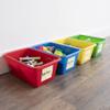 Humble Crew Toy Storage Bins for Kids, Set of 4, Primary Colors, Small - Sturdy, Colorful Plastic Storage Bins for Classroom, Playroom, Nursery, and More - Premium Toddlers Toy Organizer Bins view 2