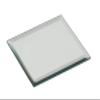 Biedermann & Sons 6-Count Square Glass Candle Plates Beveled Pillar Candleholders, 4" SQ, Mirrored view 1