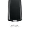 simplehuman 40 Liter / 10.6 Gallon Slim Kitchen Step Trash Can With Secure Slide Lock, Black Plastic view 4