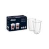 De'Longhi DeLonghi Double Walled Thermo Latte Glasses, Set of 2, 2 Count (Pack of 1), Clear, 330 milliliters view 1