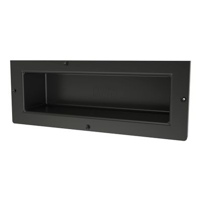 Tile Redi USA Niche Single Recessed Shower Shelf  Black, One Inner Shelf, 16-Inch Width x 6-Inch Height x 4-Inch Depth (RN166S-BI)