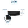 Tile Redi USA Niche Single Recessed Shower Shelf  Black, One Inner Shelf, 16-Inch Width x 6-Inch Height x 4-Inch Depth (RN166S-BI) view 3