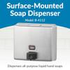 Bobrick Wall-Mounted Liquid Soap Dispenser, Satin-Finish Stainless Steel, 40 fl-oz Capacity, Vandal-Resistant Design with Refill Indicator Window, Top Fill Commercial Bathroom Accessory (Model B-4112) view 2