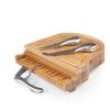 TOSCANA - a Picnic Time brand Piano Cheese Board & Knife Set, Novelty Charcuterie Board with Cheese Knife Set, Cheese Boards Charcuterie Boards, (Bamboo) view 2
