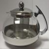 Stainless Steel Glass TEA POT Teapot w. Stainless steel Strainer filter 700ML view 3