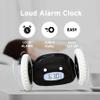 CLOCKY Alarm Clock on Wheels  Loud Rolling Alarm Clock for Heavy Sleepers | Runaway Clock That Jumps & Runs to Wake You Up | Funny Unique Gift for Adults, Teens & Kids Bedrooms (Black) view 2