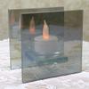 Decorative Candle Holders - Infinity Tea Light Candleholder - Mirrored Glass Holder - Candlelight Gives The Illusion of Infinity - Measures 4" H x 4" W x 2.5" D view 1