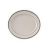 Tuxton China TGB-012 Platter, 10-1/2" x 7-3/8", Oval, Wide Rim, Rolled Edge, Microwave and Dishwasher Safe, Oven Proof, Fully Vitrified, Ceramic, Green Bay, Pack of 24 view 1